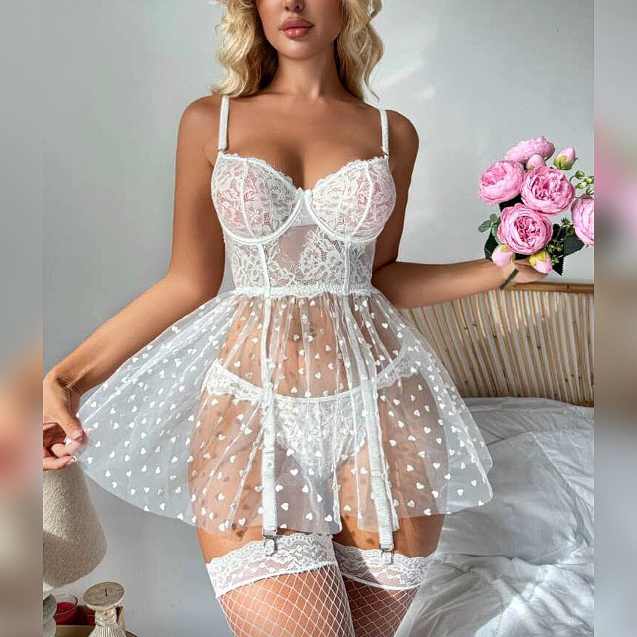 Fustan intimo "White romance"
