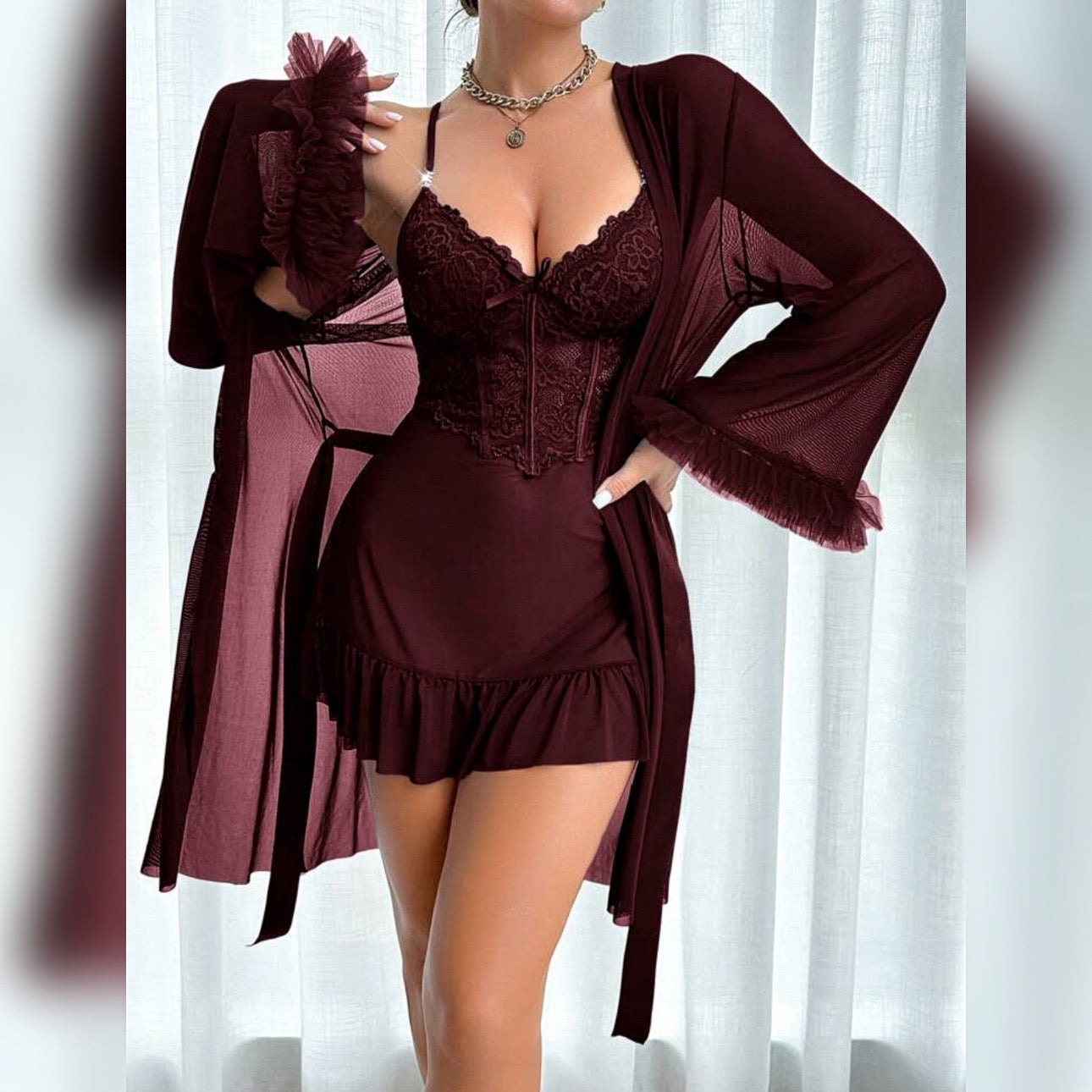 Set intimo "Burgundy allure"