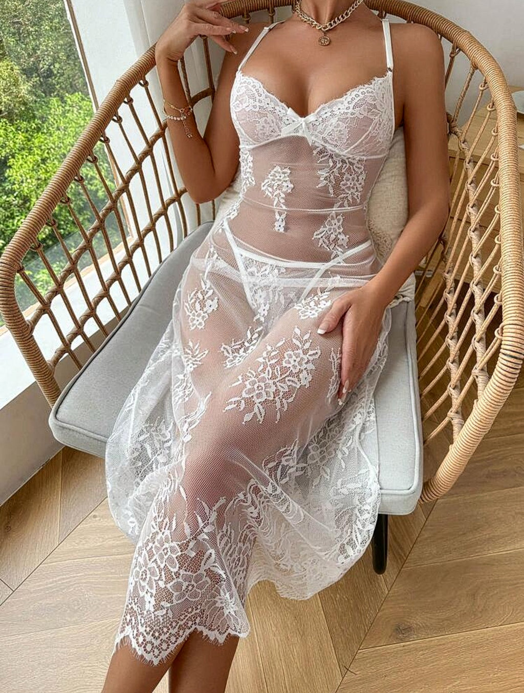 Fustan intimo"White floral"