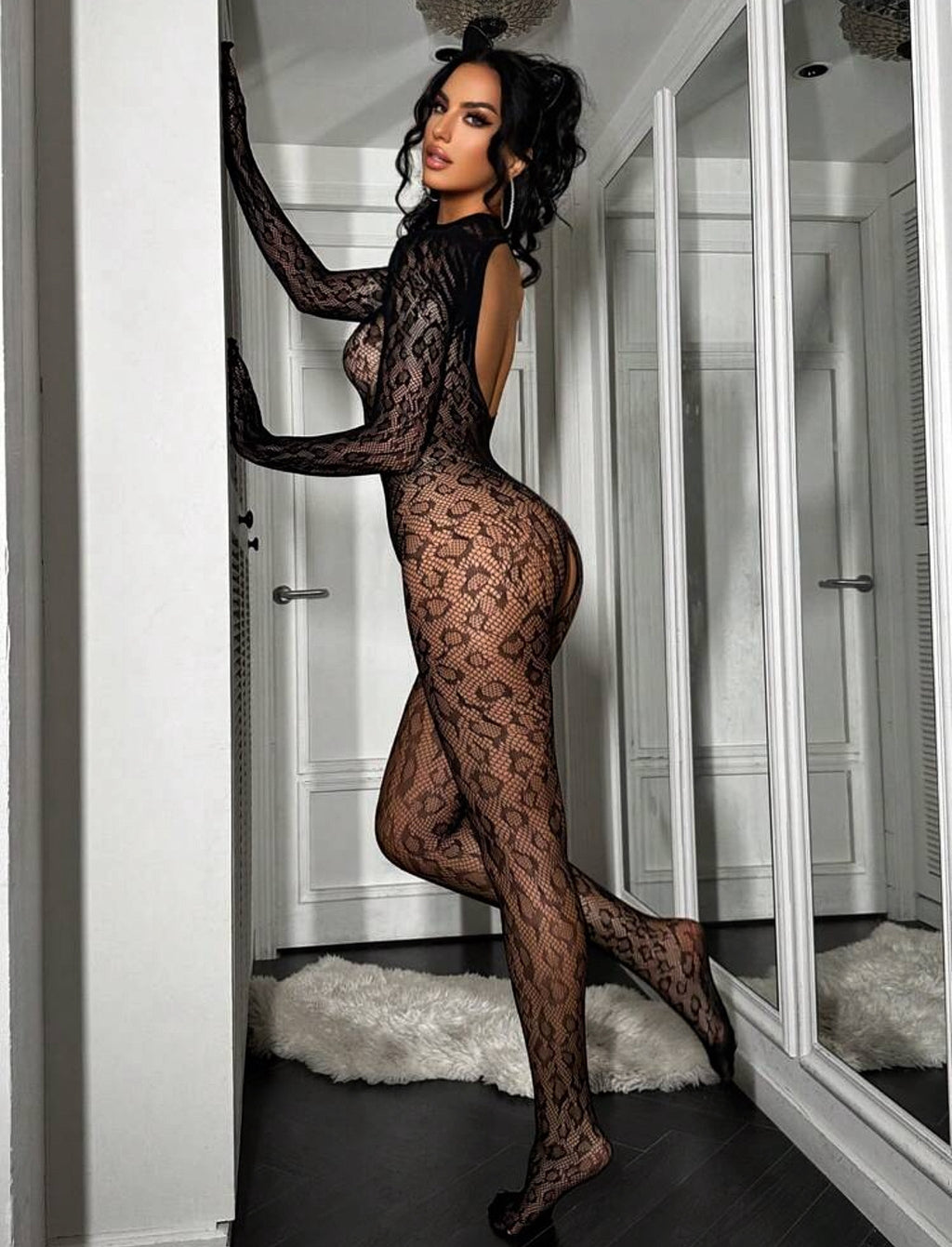 Body stocking leopard