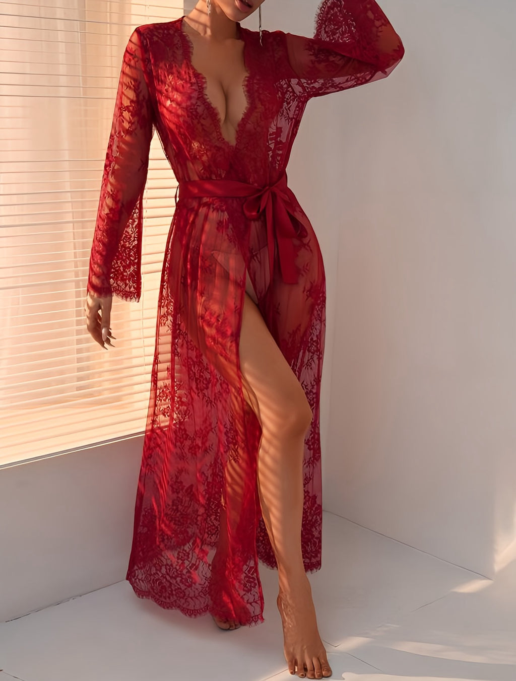 Scarlet Allure Robe