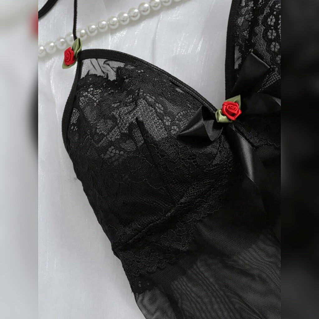 Fustan intimo"Dark rose "