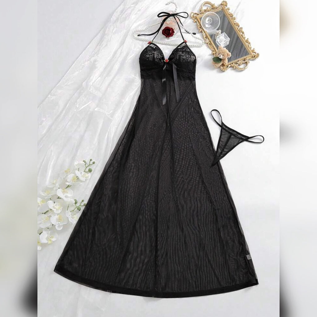 Fustan intimo"Dark rose "